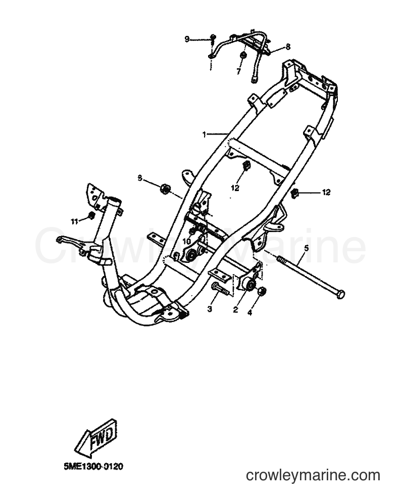 Yamaha Motors YQ100 (5ME1) [070] - FRAME