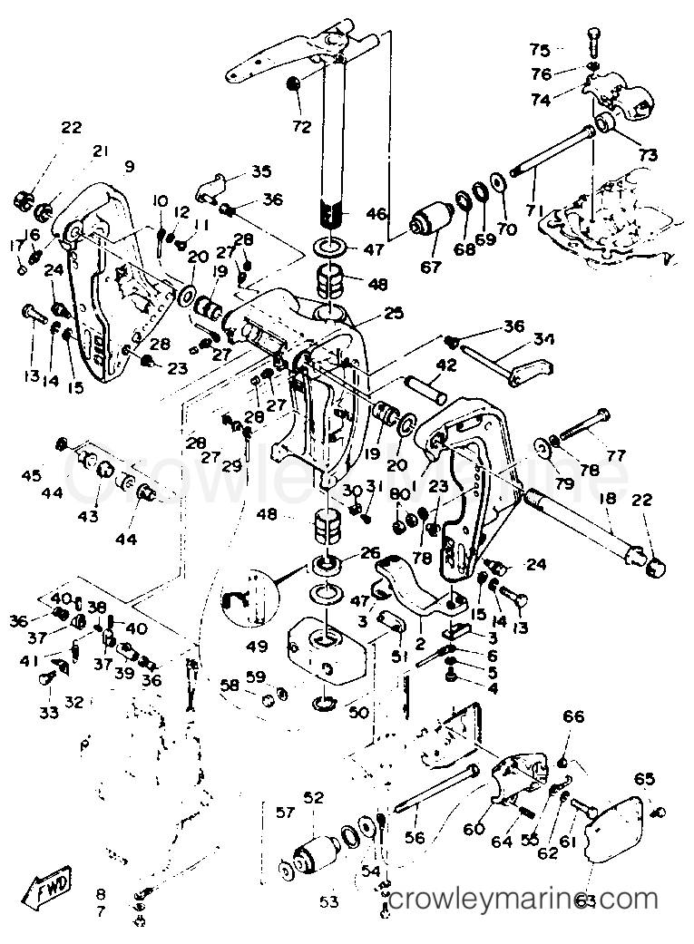 Yamaha Motors L130TXRR - BRACKET 1