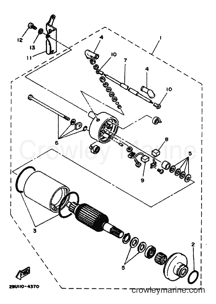1984 ATV YFM200 - YFM200 (52H) [999] - STARTING MOTOR