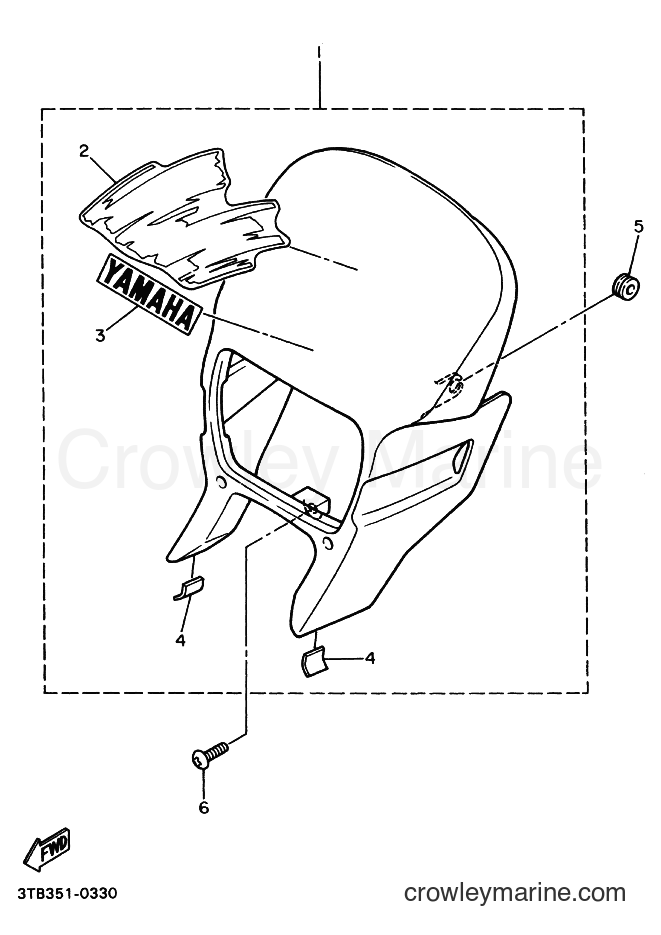 1990 Dirt Bike XT600E - XT600E (3UY3) [010] - COWLING 1