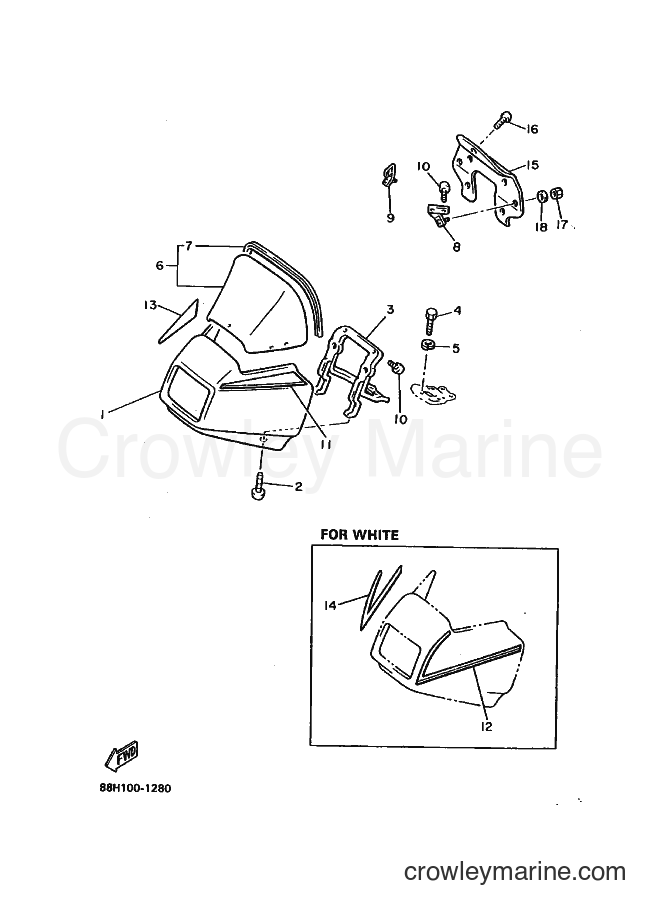 Yamaha Motors PZ480E (88H1) [020] - WINDSHIELD