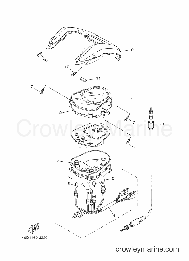 2011 Scooter TK115C - TK115C (40D1) [010] - METER