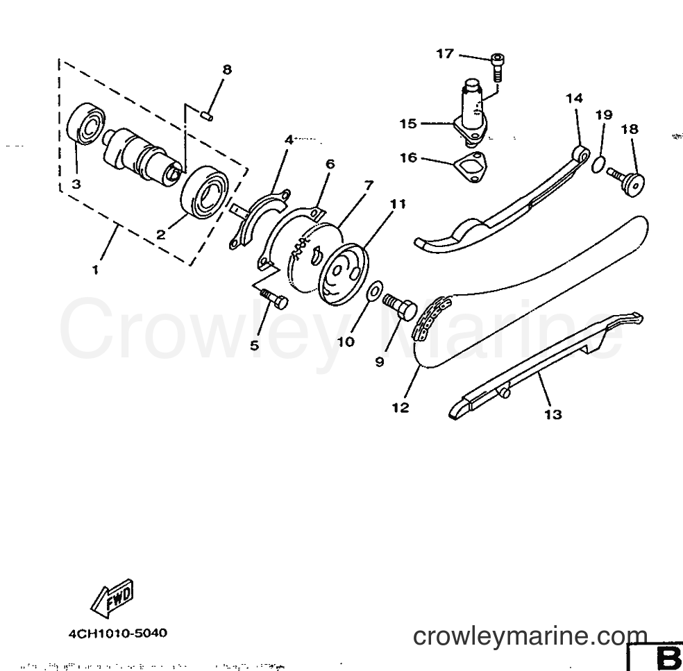 1996 Scooter YP250 - YP250 (4UC1) [070] - CAMSHAFT & CHAIN