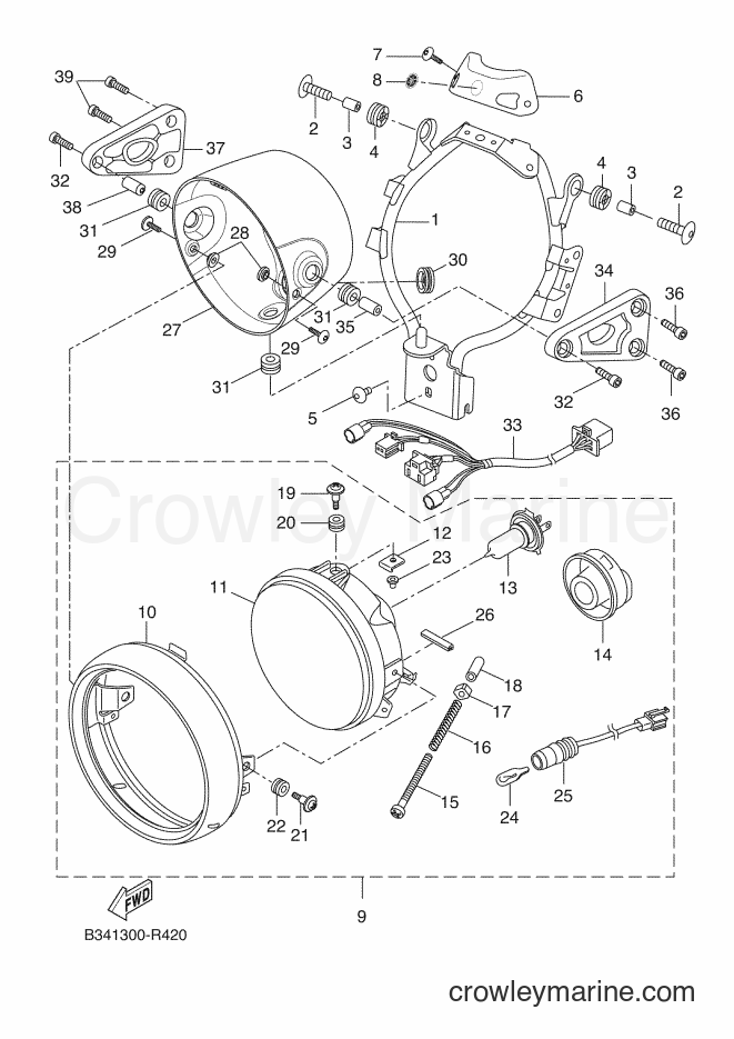 2016 Sport Bike XSR700 - XSR700 (B344) [030] - HEADLIGHT