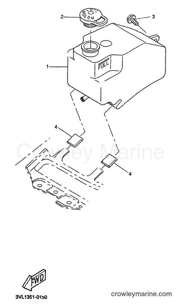 1999 Scooter CW50 - CW50 (4VVP) [010] - OIL TANK