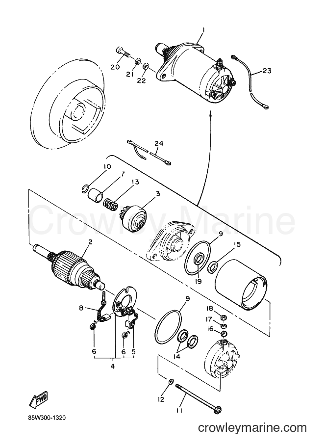 1991 Snowmobile ET400TR - ET400TR (85W3) [010] - STARTING MOTOR