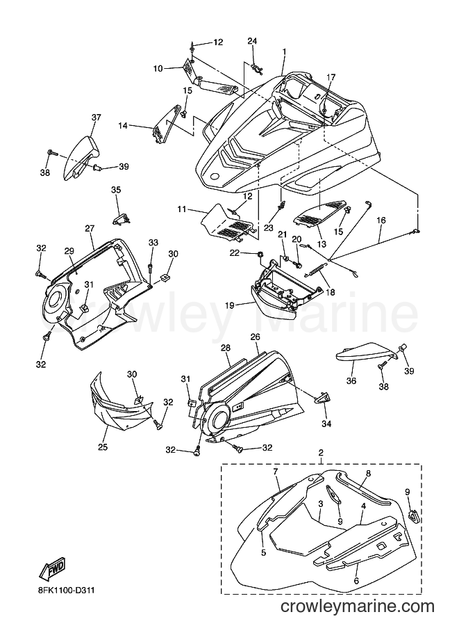 2005 Snowmobile RSV10 - RSV10 (8FK2) [010] - SHROUD