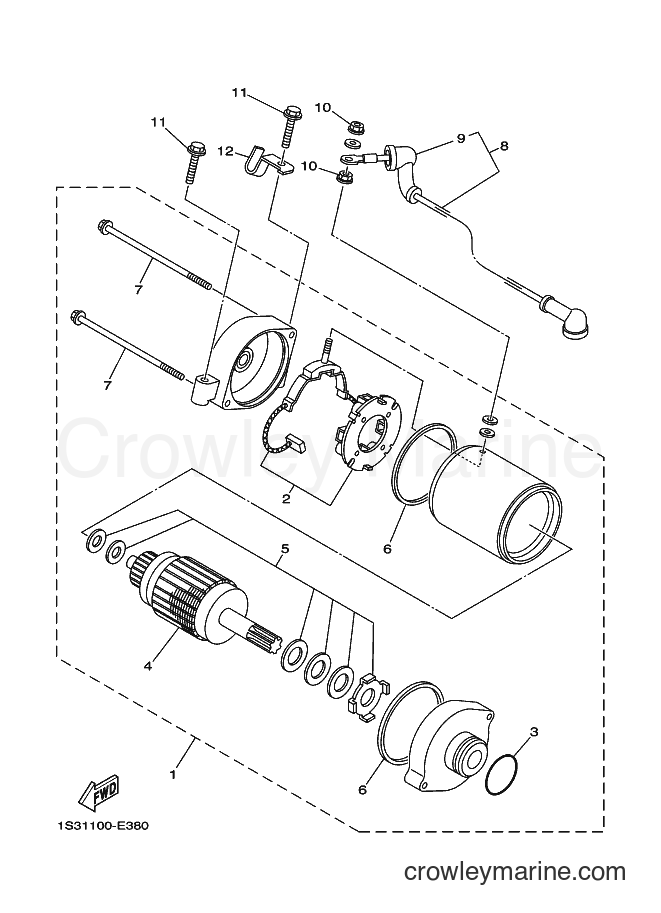 2009 ATV YFM700R - YFM700R (1S3R) [010] - STARTING MOTOR