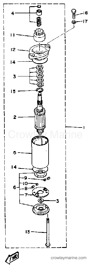 Yamaha Motors 25SG - STARTING MOTOR