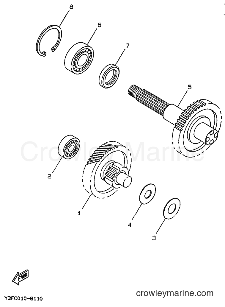 1992 Scooter CW50 - CW50 (4CA3) [999] - TRANSMISSION