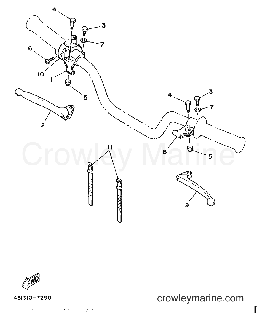 1987 Dirt Bike TY80B (SUPPLEMENT - - TY80B (SUPPLEMENT - (451) [999] - HANDLE SWITCH & LEVER
