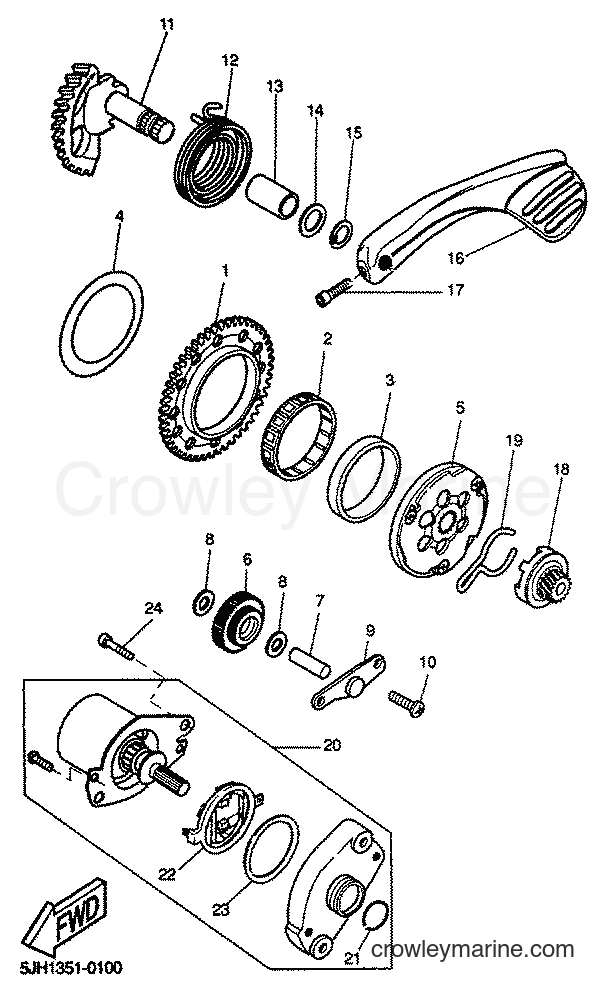 Yamaha Motors EW50 (5JH3) [040] - STARTER