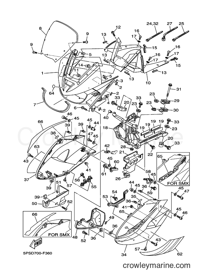 2008 Street Bike TDM900 - TDM900 (5PSE) [010] - COWLING 1