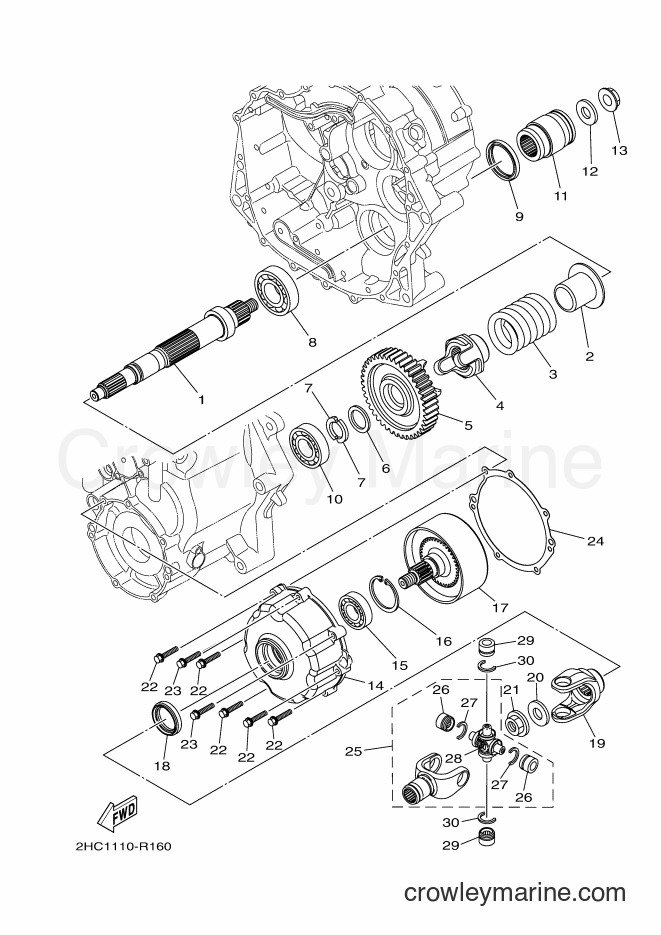 2017 ATV YXZ1000ETS - YXZ1000ETS (B577) [010] - MIDDLE DRIVE GEAR