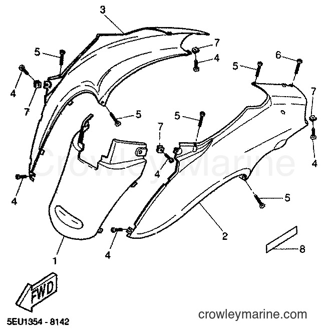 2001 Scooter YH50 - YH50 (5PF1) [030] - SIDE COVER
