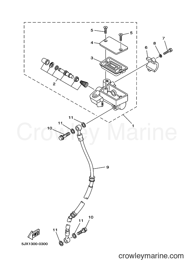 Yamaha Motors XVS250 (5KR5) [040] - FRONT MASTER CYLINDER