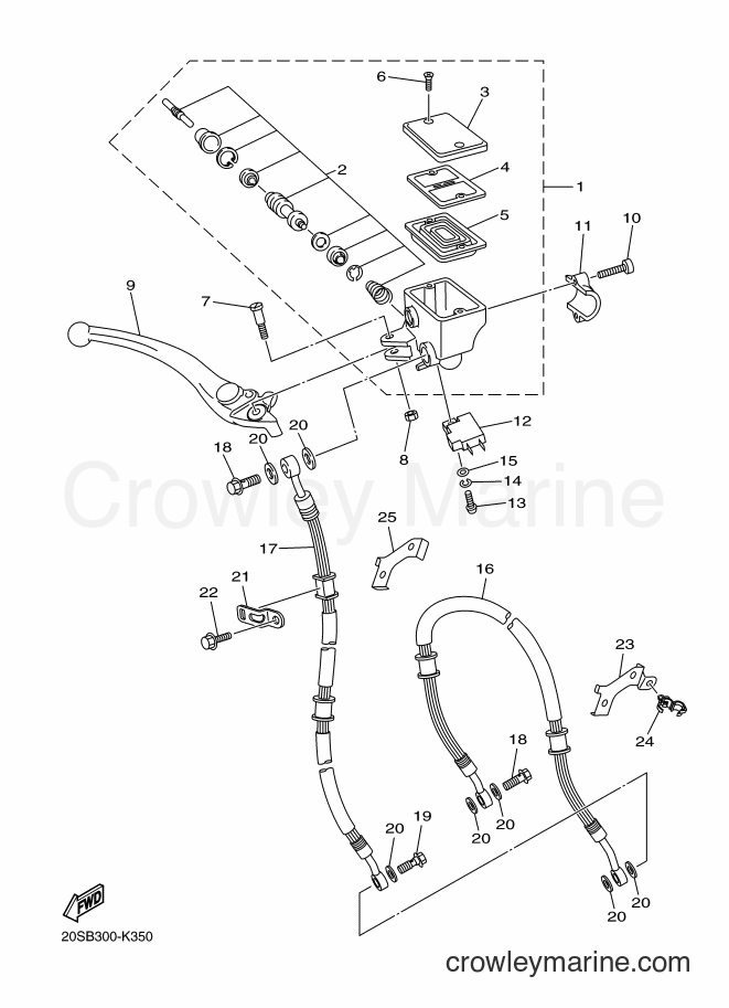 2012 Street Bike XJ6F - XJ6F (36PR) [010] - FRONT MASTER CYLINDER