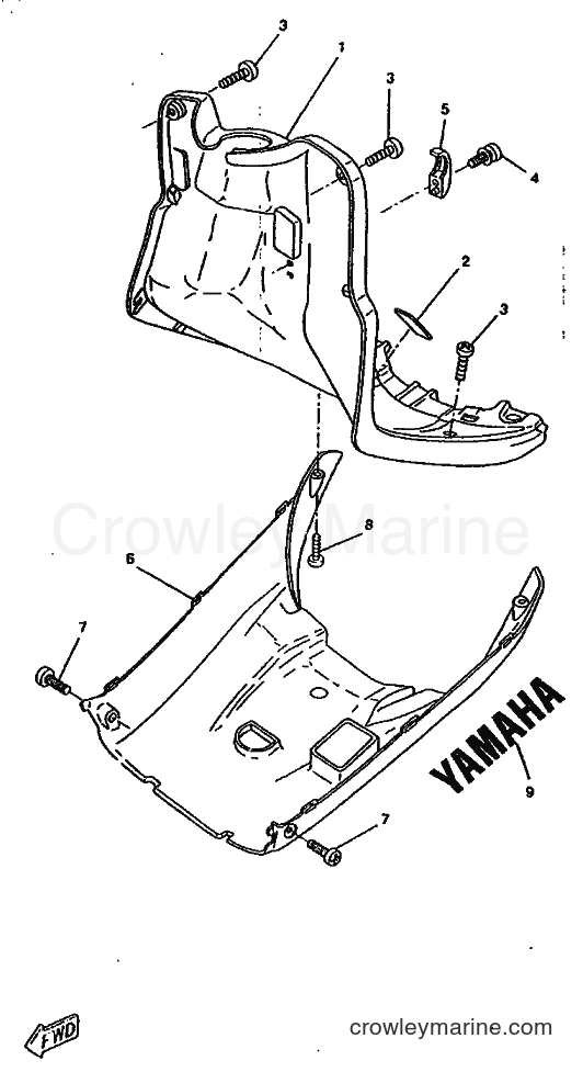 1997 Scooter CW50RSX - CW50RSX (4YF1) [999] - LEG SHIELD