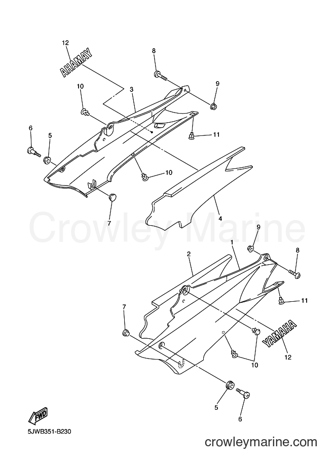 2003 Sport Bike FJR1300A - FJR1300A (5VS1) [030] - SIDE COVER