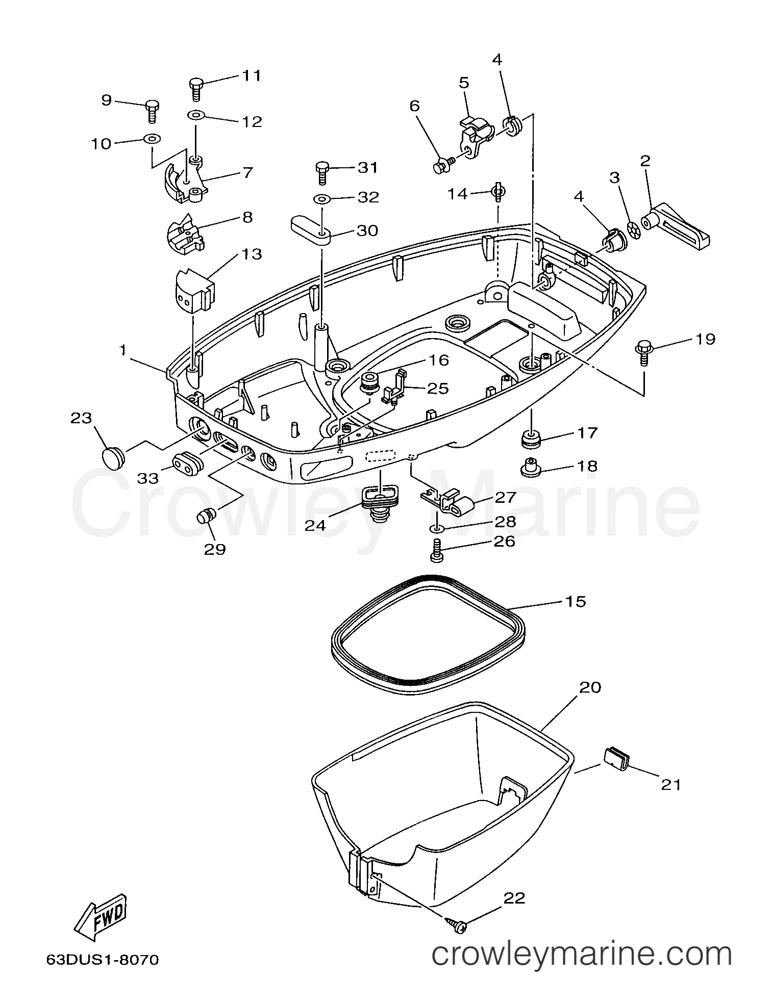 Yamaha Motors C40TLRX - BOTTOM COWLING