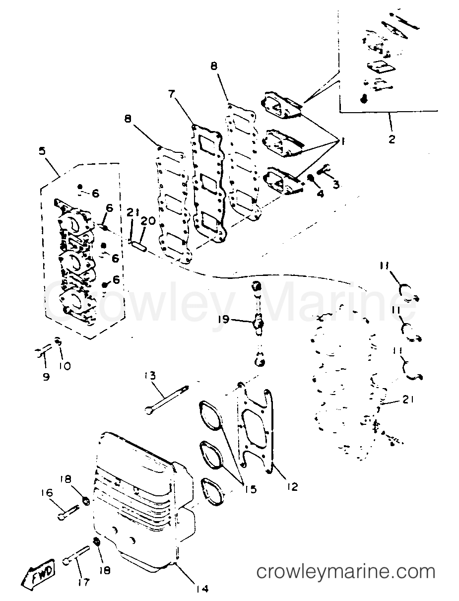 Yamaha Motors 50ELRR - INTAKE