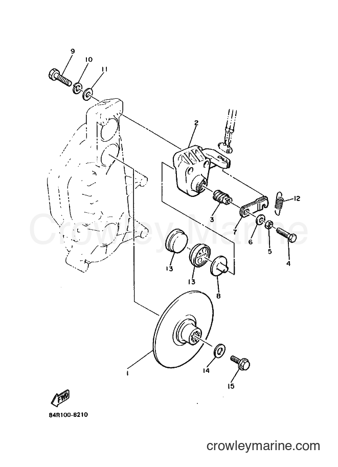 1989 Snowmobile VK540 - VK540 (86R1) [010] - BRAKE