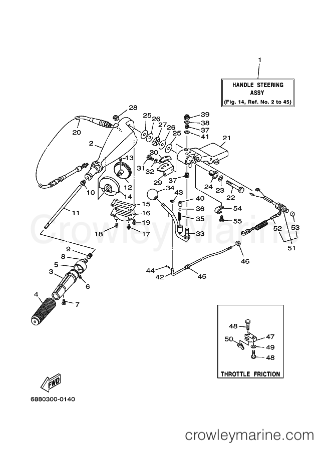 Yamaha Motors 85A (688) [110] - STEERING