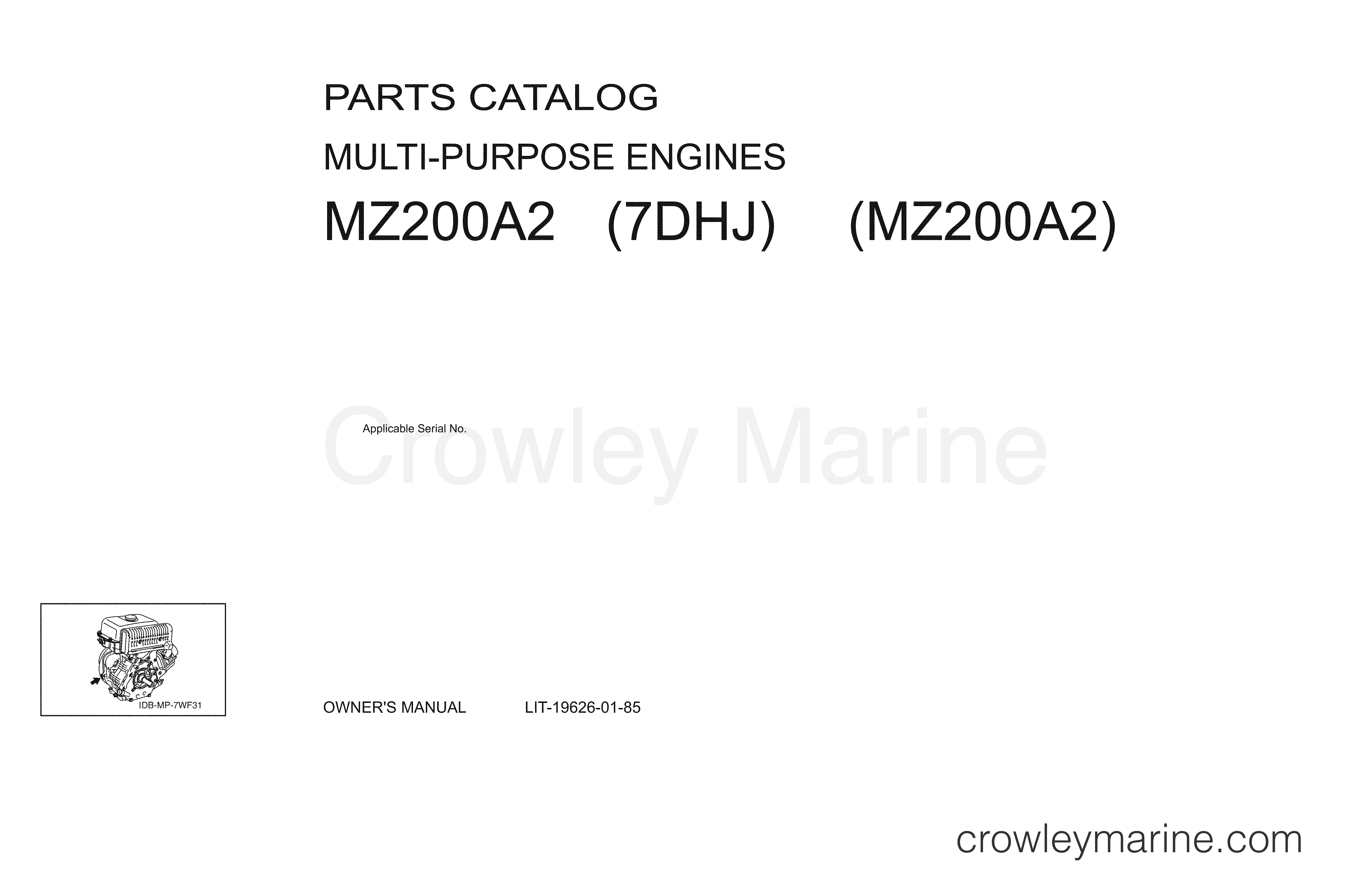 2011 UTV 200 - MZ200A2 - 1 TITLE PAGE
