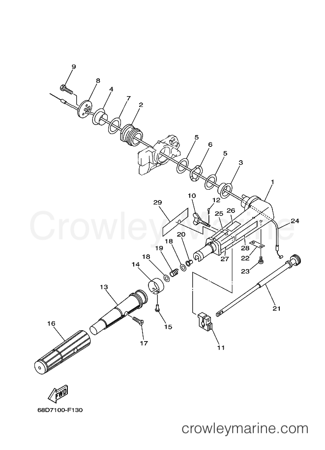 Yamaha Motors F4MSHF (68D7) [060] - STEERING