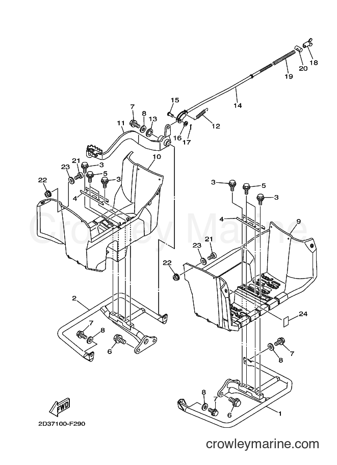 2007 ATV YFM80G - YFM80G (2D37) [010] - STAND & FOOTREST