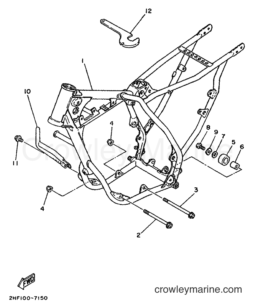 1991 Dirt Bike YZ80 - YZ80 (3MM3) [030] - FRAME