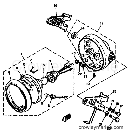 1981 Dirt Bike XT250 - XT250 (5G4) [999] - HEADLIGHT