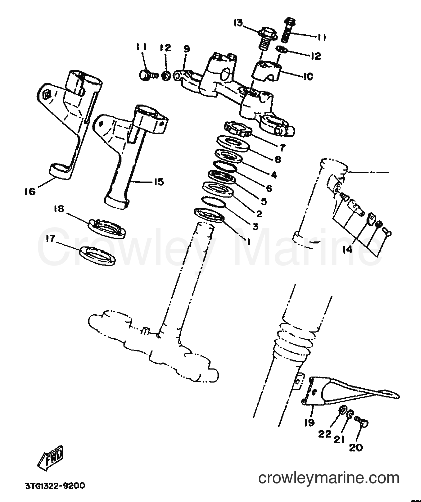 1989 Scooter DT50M - DT50M (3TG1) [999] - STEERING