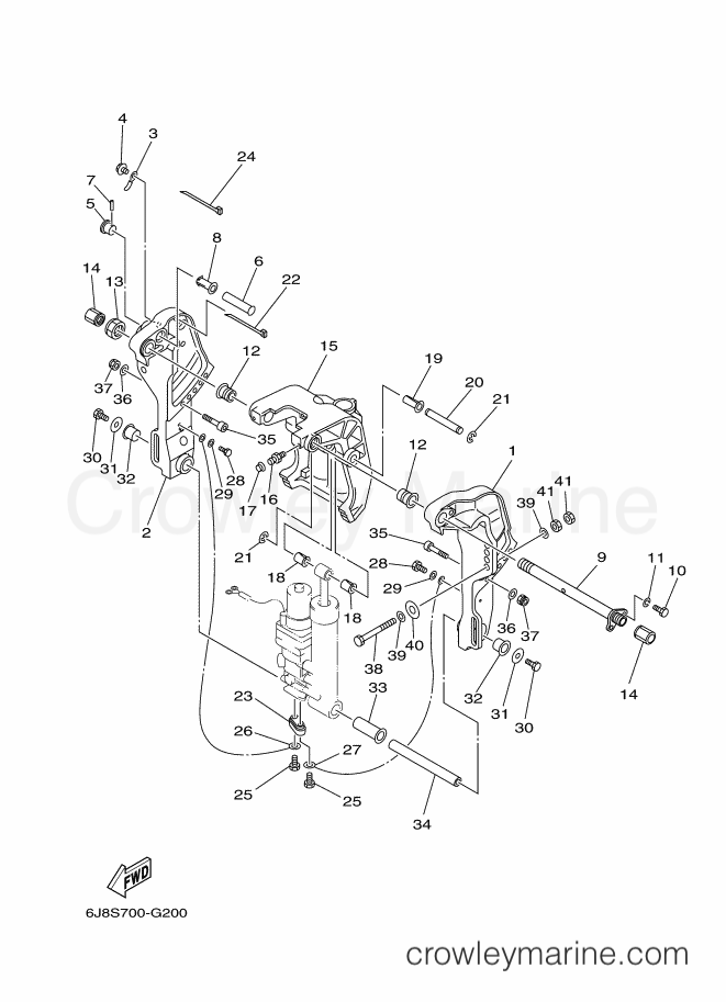 Yamaha Motors 30DMHOL (6CT3) [110] - BRACKET 3