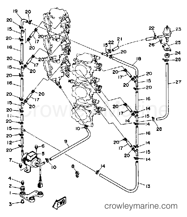 Yamaha Motors 250ETXDA - FUEL SYSTEM 2