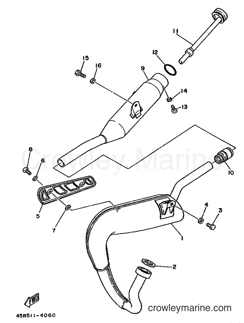 1987 Scooter DT50MX - DT50MX (2UN) [99A] - EXHAUST