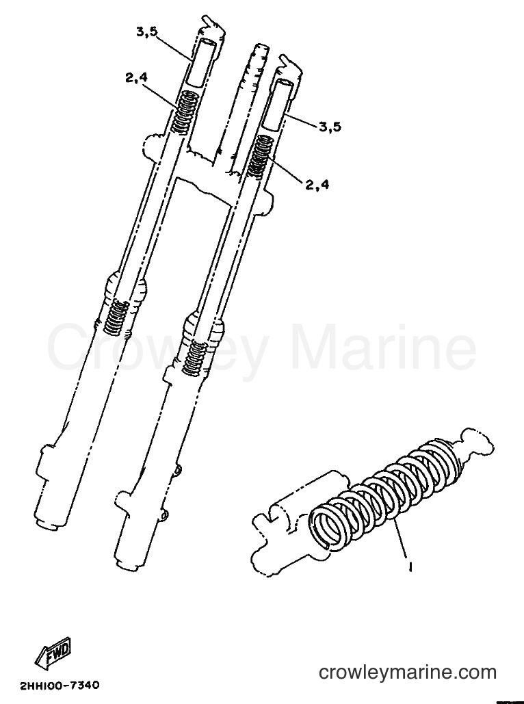 Yamaha Motors YZ250 (2HH) [999] - ALTERNATE 1