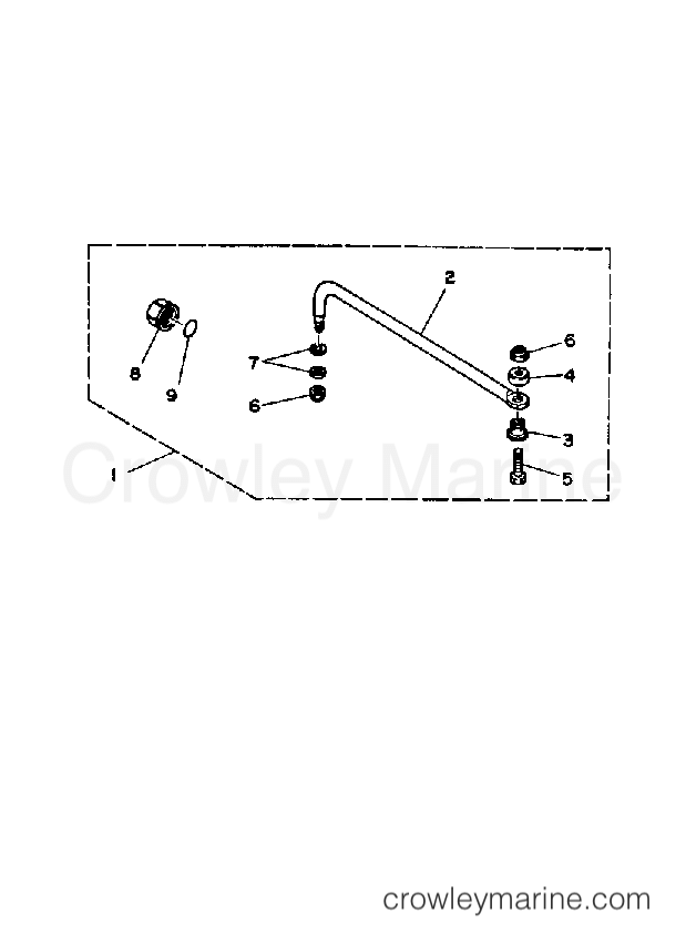 Yamaha Motors 250TURP - STEERING GUIDE ATTACHMENT