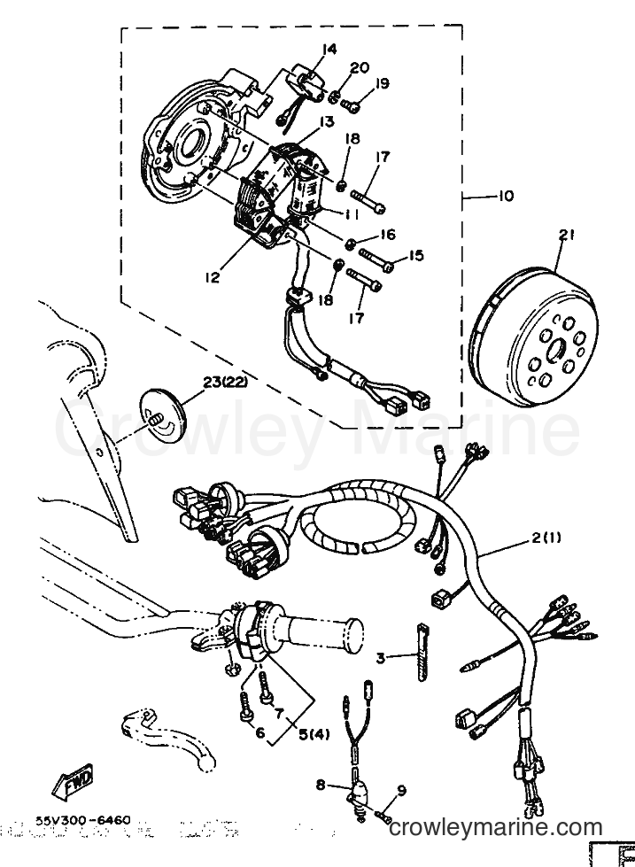 1986 Dirt Bike XT350 - XT350 (55V0) [080] - ALTERNATE FOR ELECTRICAL