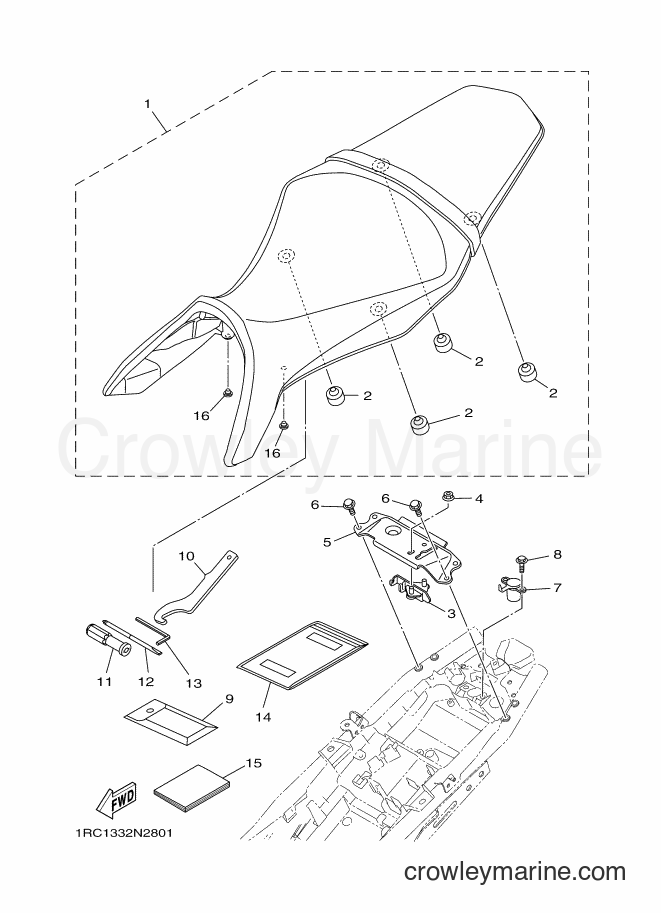 2015 Street Bike MT09A - MT09A (2DRF) [050] - SEAT