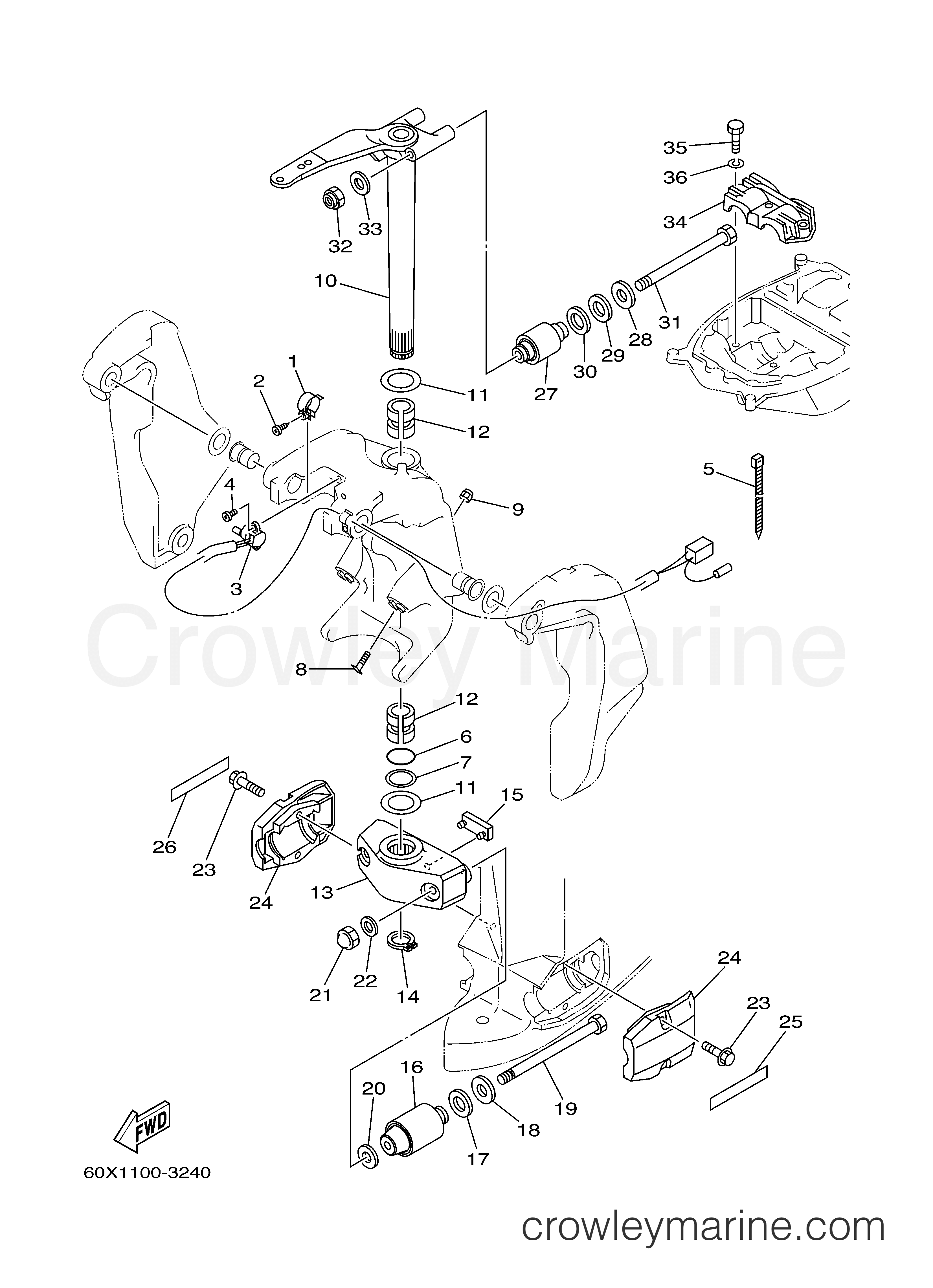 Yamaha Motors VZ225TLRB - BRACKET 2