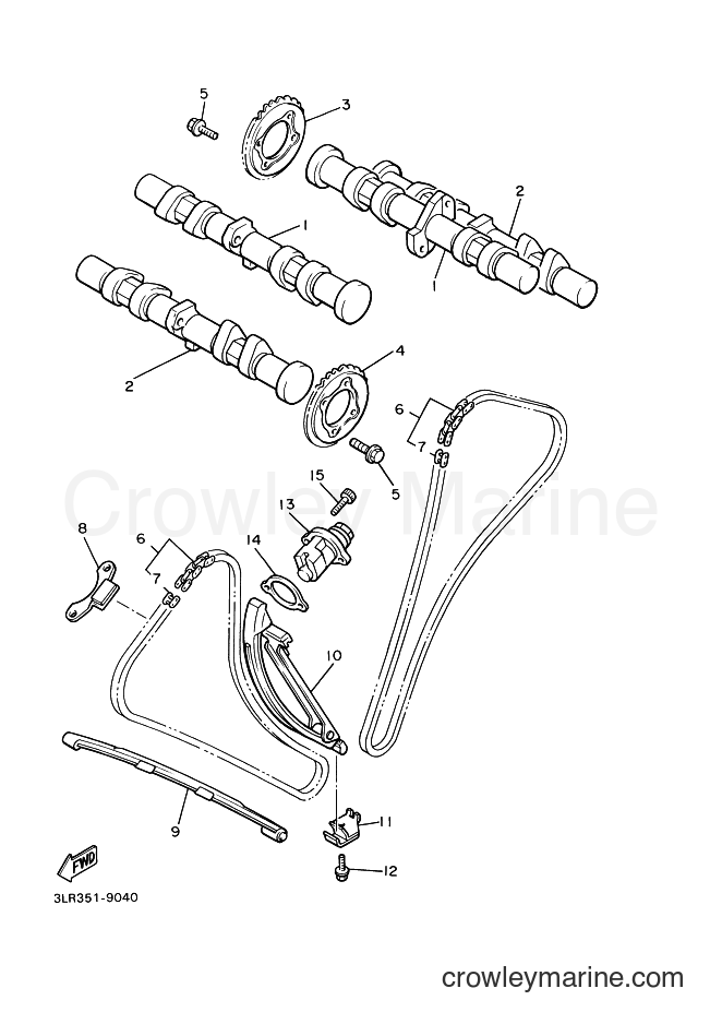 2001 Cruiser VMX12 - VMX12 (3LRD) [020] - CAMSHAFT & CHAIN