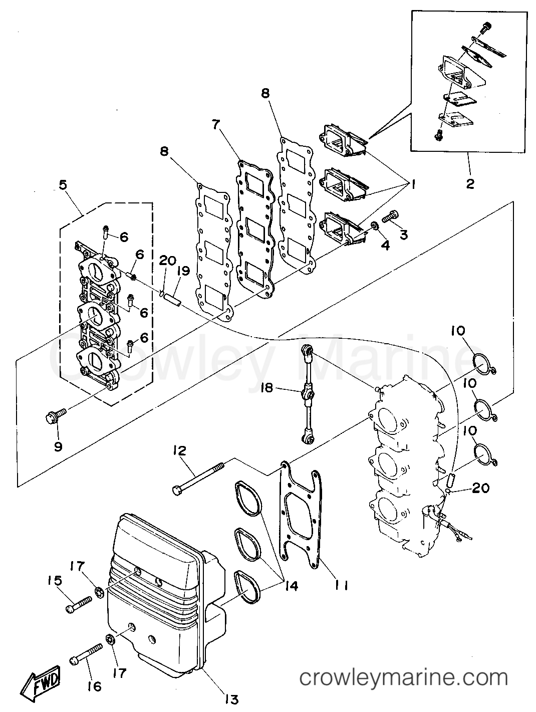 Yamaha Motors P50TLRS - INTAKE