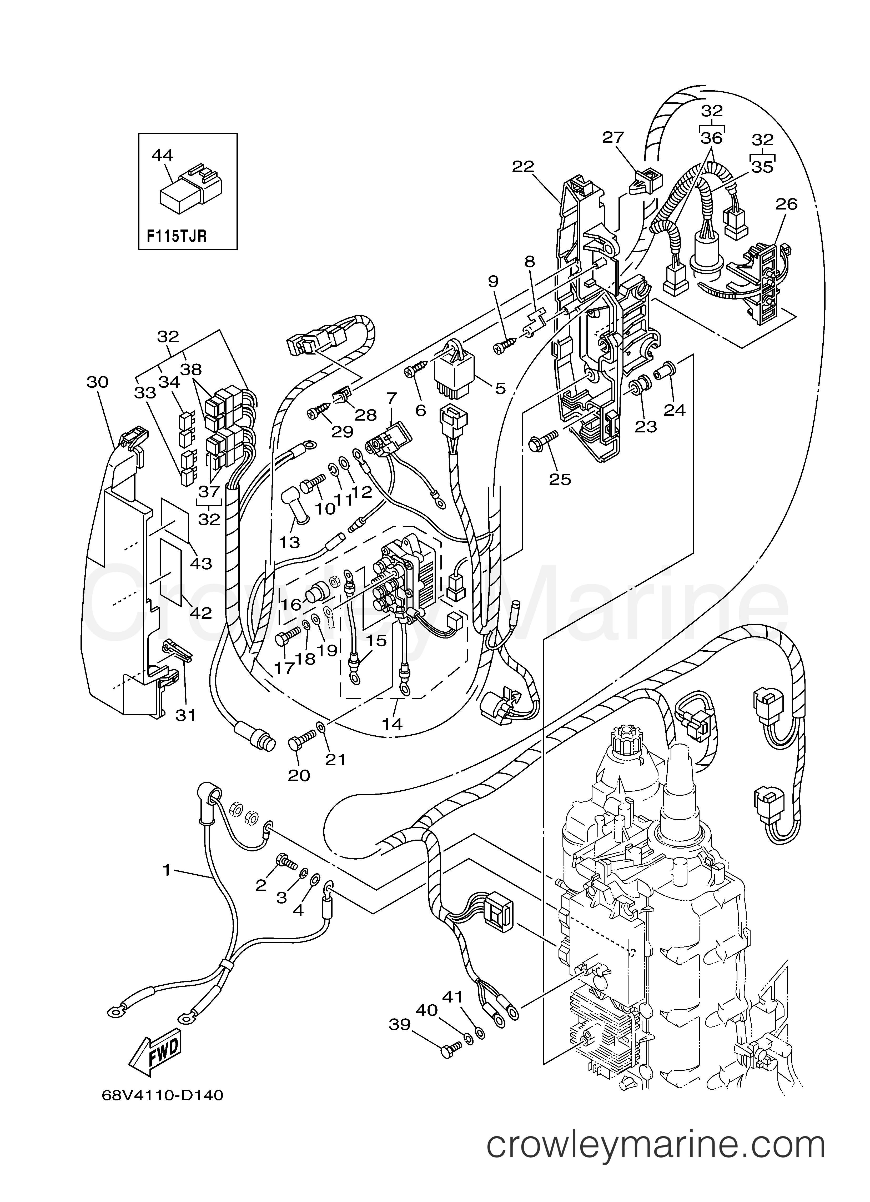 Yamaha Motors F115TLRD - ELECTRICAL 2