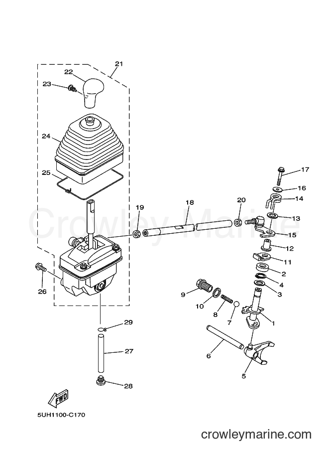 2004 ATV YFM350A - YFM350A (5WH2) [010] - SHIFT SHAFT