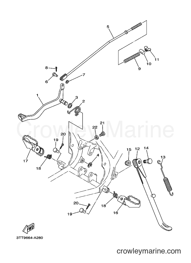 2002 Dirt Bike DT125 - DT125 (3TT9) [010] - STAND & FOOTREST