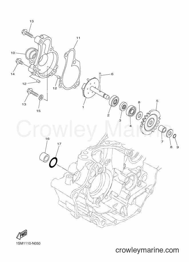 2015 Dirt Bike WR250F - WR250F (2GB3) [010] - WATER PUMP