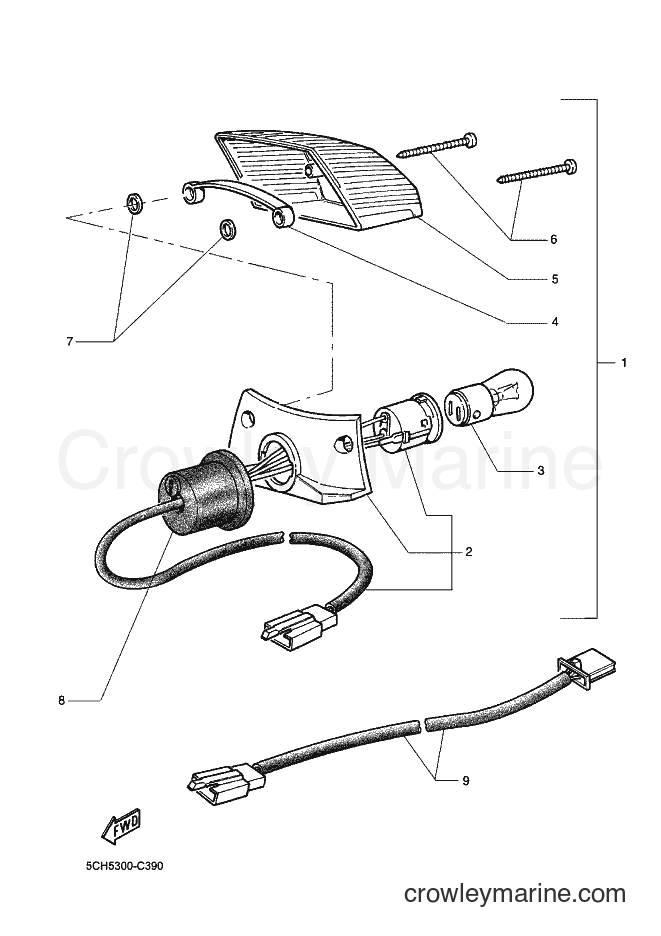 2004 Dirt Bike TT600RE - TT600RE (5CH5) [02A] - TAILLIGHT