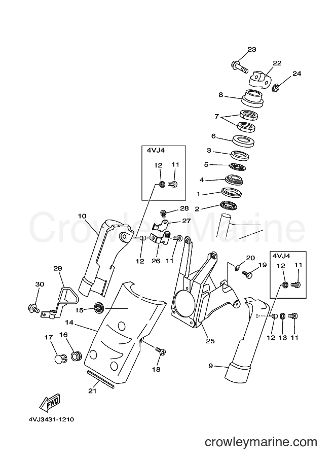 2001 Street Bike V100E - V100E (4VK3) [010] - STEERING