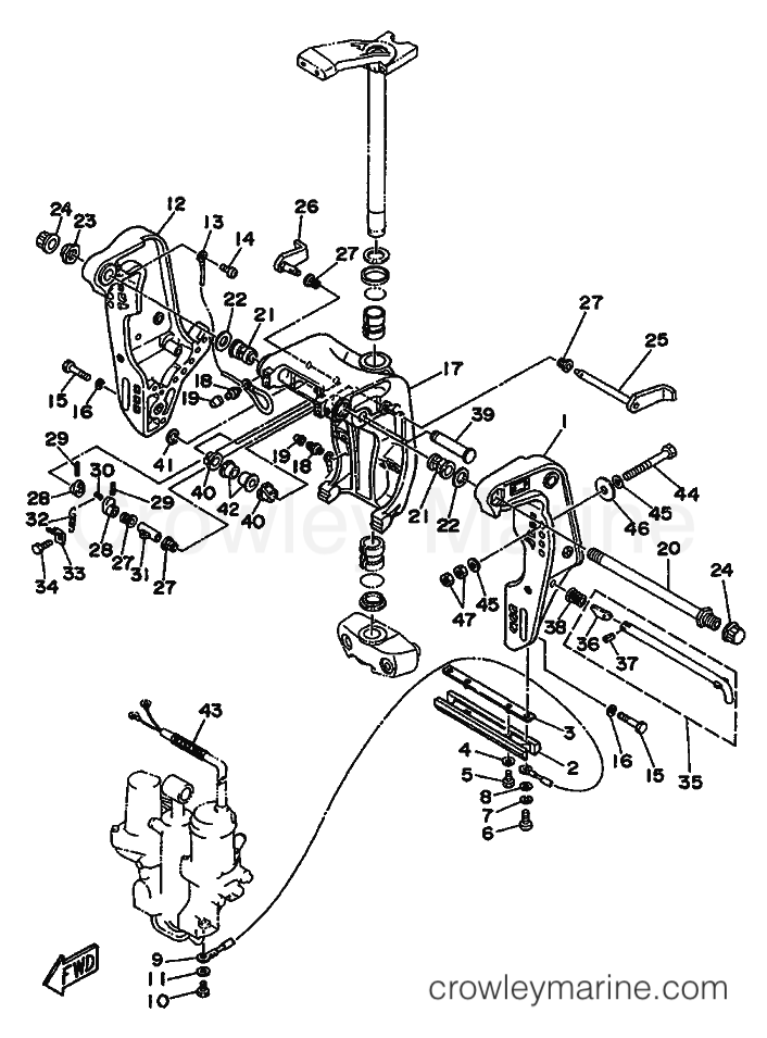 Yamaha Motors 85A (688) [999] - BRACKET 2